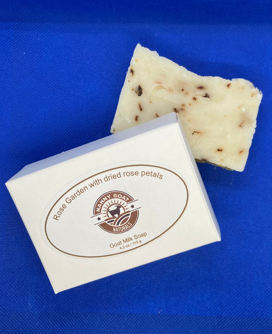 Rose Garden Goat Milk Soap (With Dried Rose Petals)