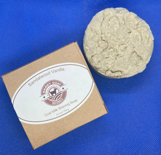 Sandalwood Vanilla Goat Milk Shaving Soap